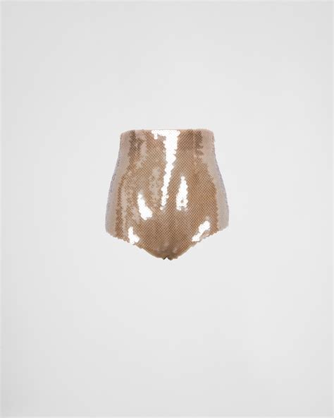 prada panties|PRADA Sequined tulle panties P244HR.